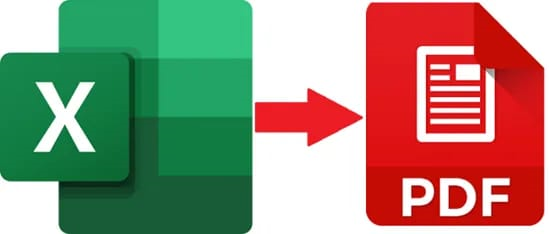 Excel to PDF Icon