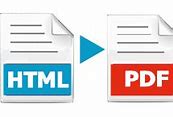 HTML to PDF Icon